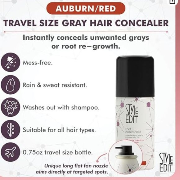 Style Edit Root Concealer - Auburn Red - Picture 2 of 4